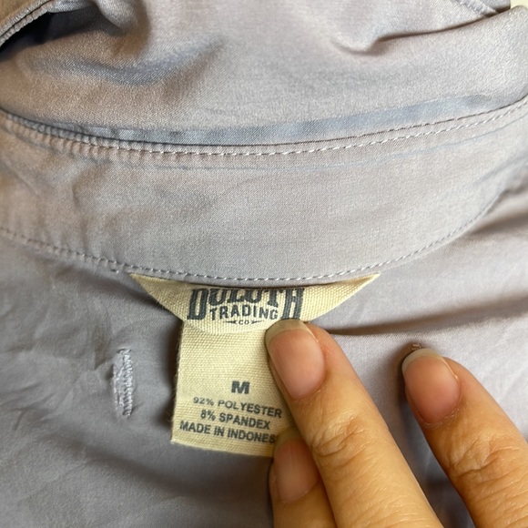 Duluth Trading Co UPF button down, Wm’s Sz Medium, gray - Picture 11 of 11